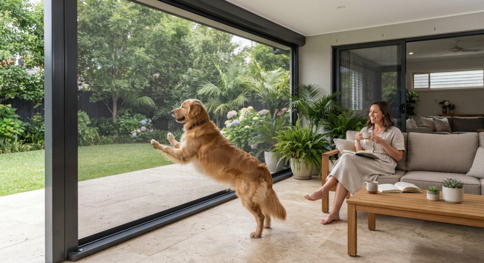 Are Retractable Screens Pet-Friendly? What Homeowners Should Know